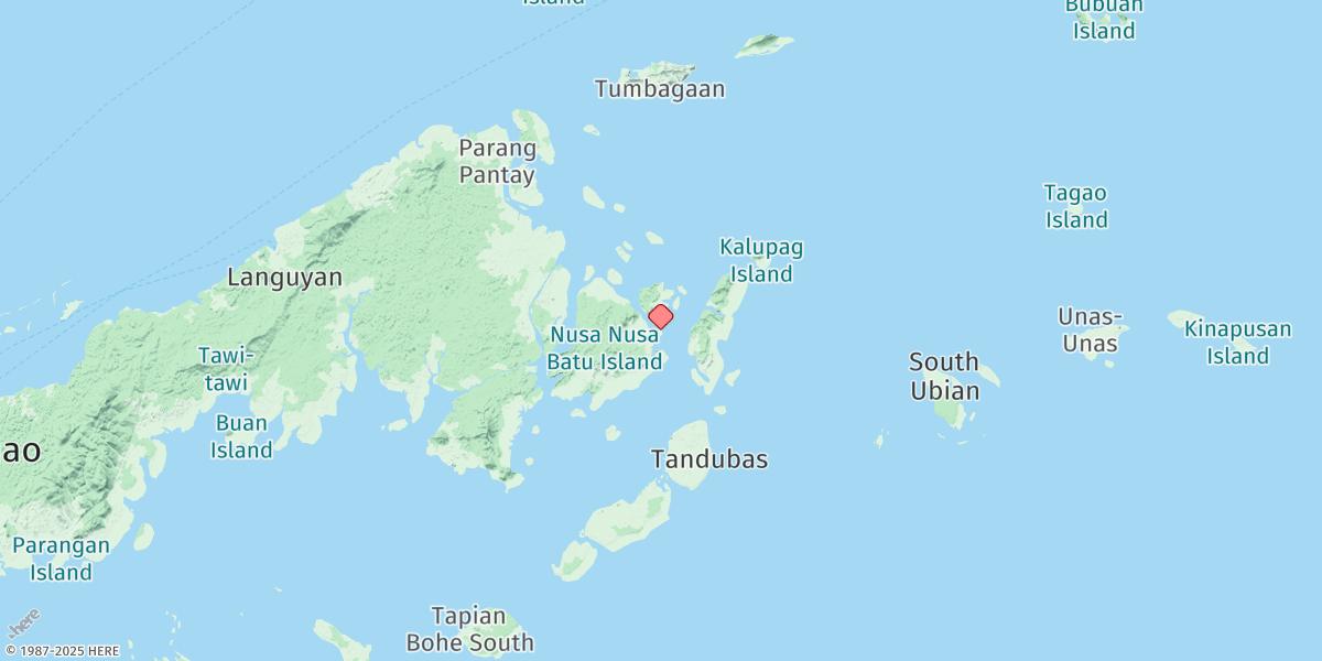 Map of Tandungan Channel