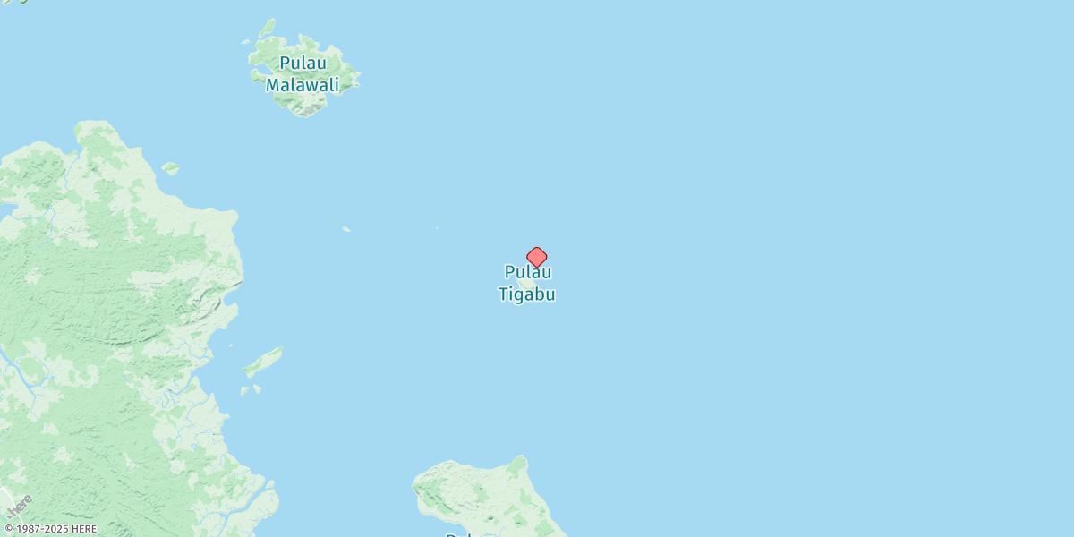 Map of Pulau Tigabu