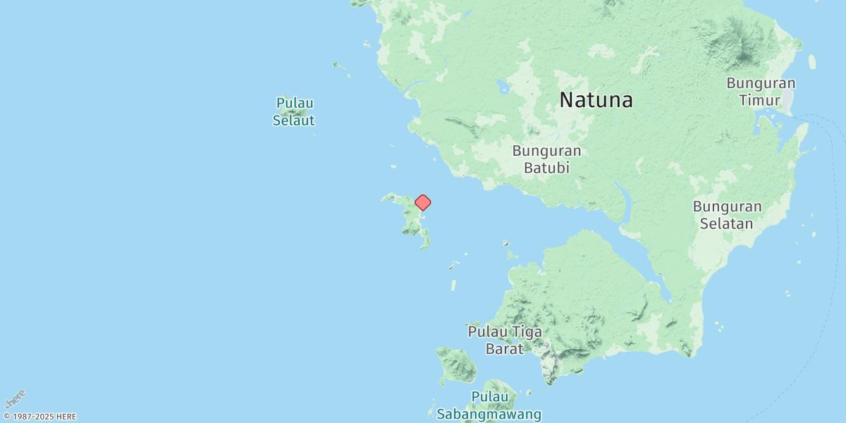 Map of Sedanau