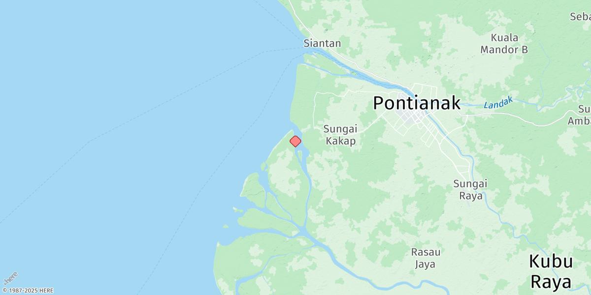 Map of Tanjung Saleh