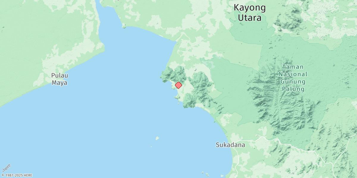 Map of Sukadana