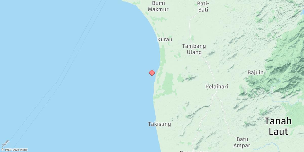 Map of Sungai Tabanio