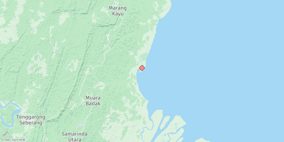 Map of Tanjung Marangkayu