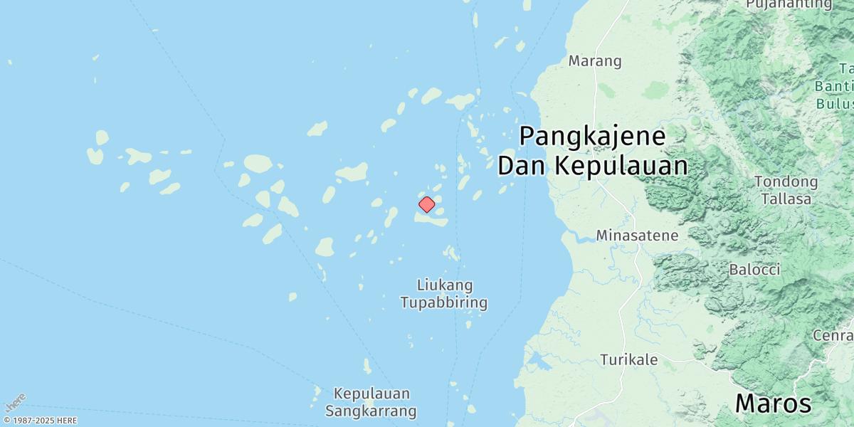 Map of Pulau Karangrang