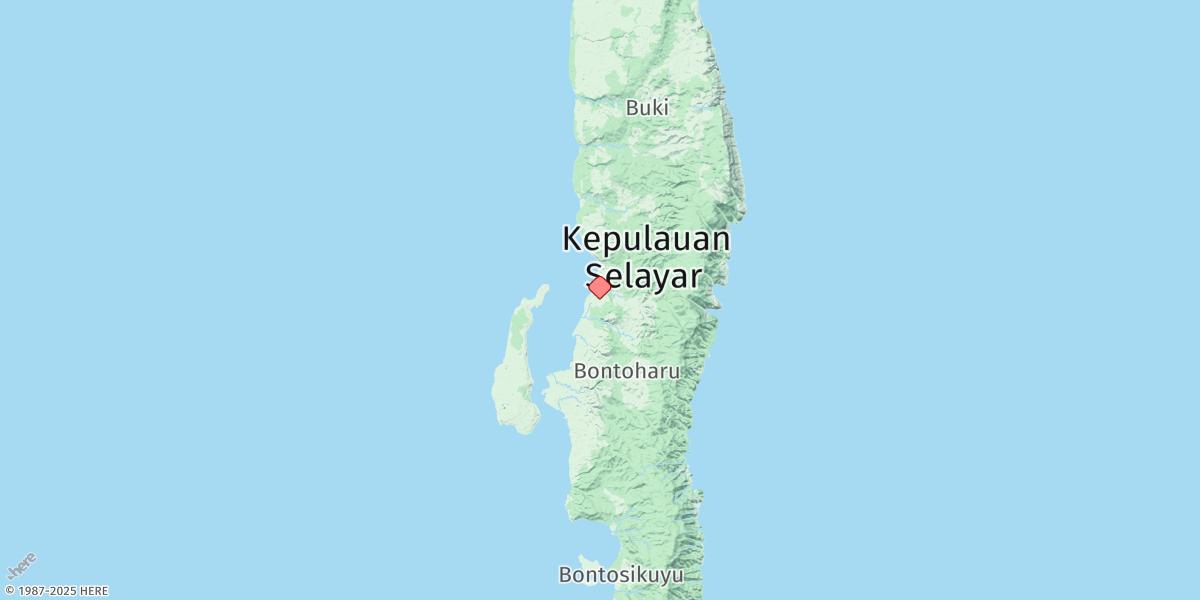 Map of Benteng