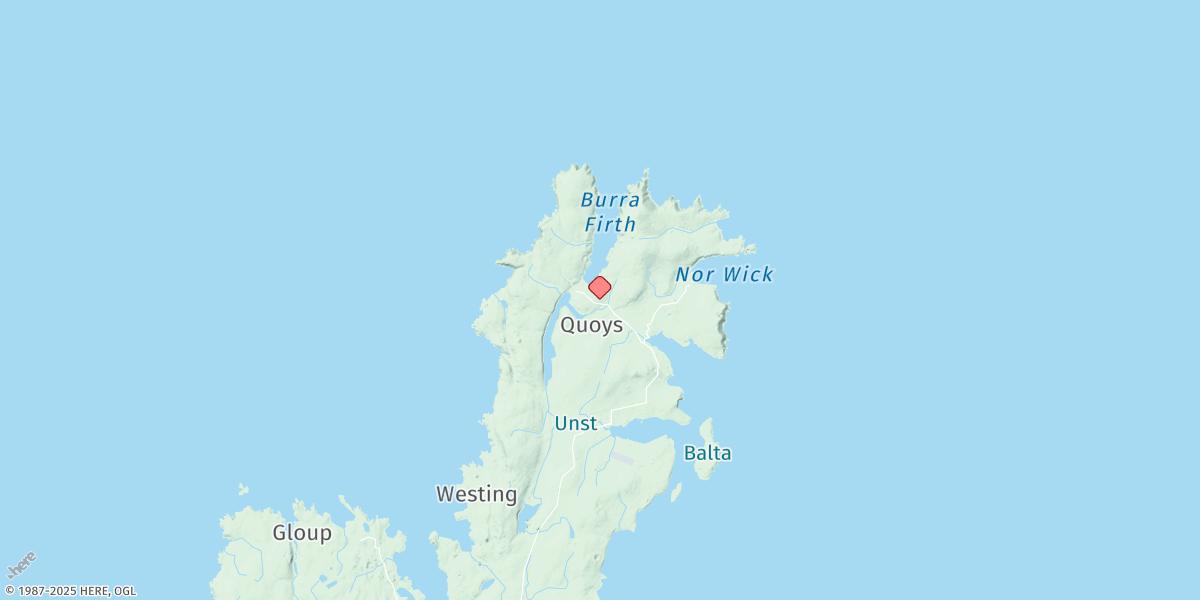 Map of Burra Firth