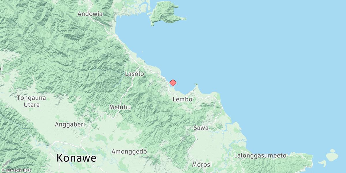 Map of Teluk Lasolo