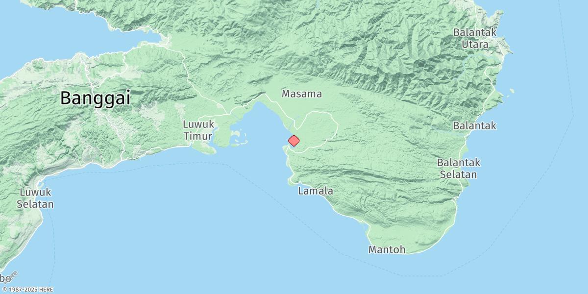 Map of Teluk Lamala