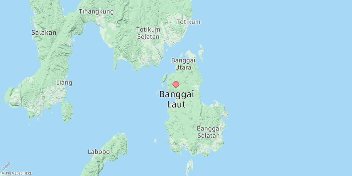 Map of Banggai
