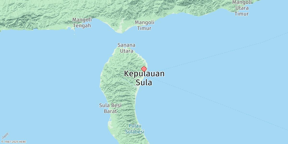 Map of Sanana