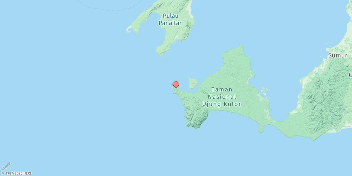 Map of Tanjung Layar