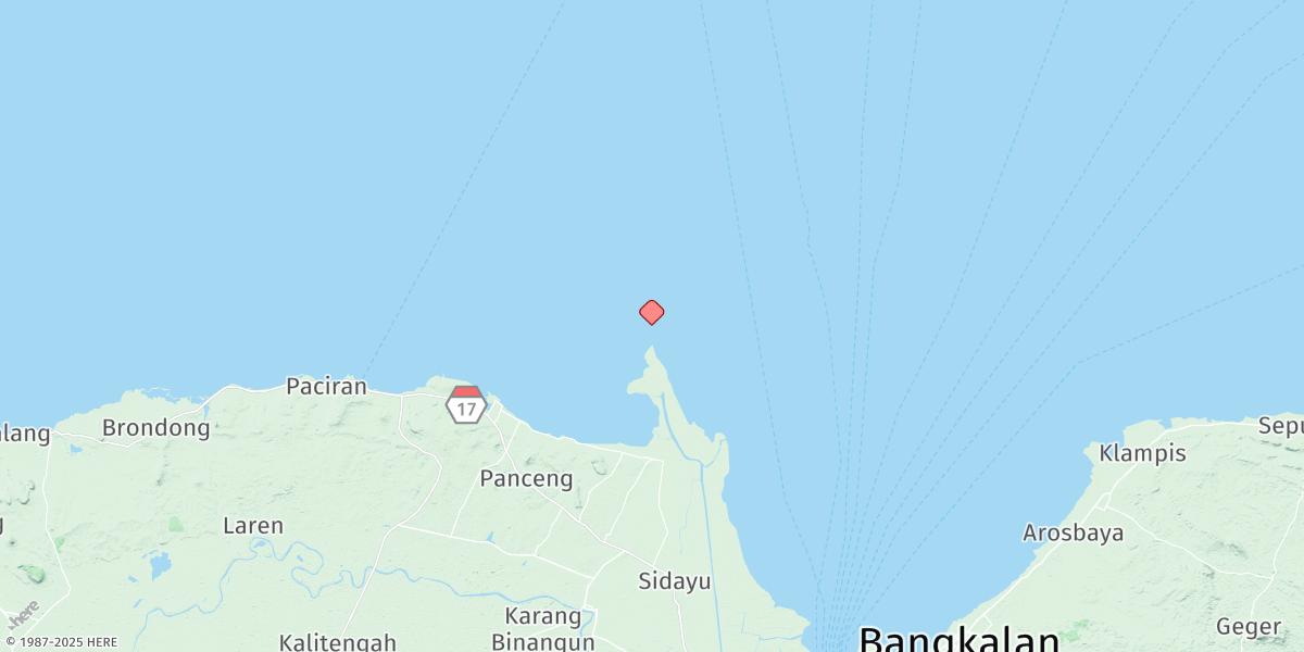Map of Ujung Pangkah