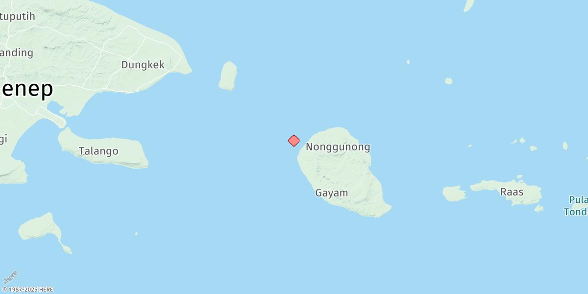 Map of Pulau Sapudi