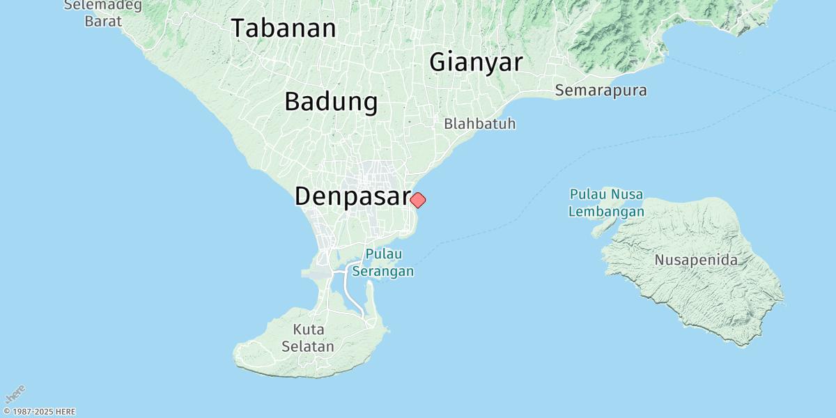 Map of Sanur