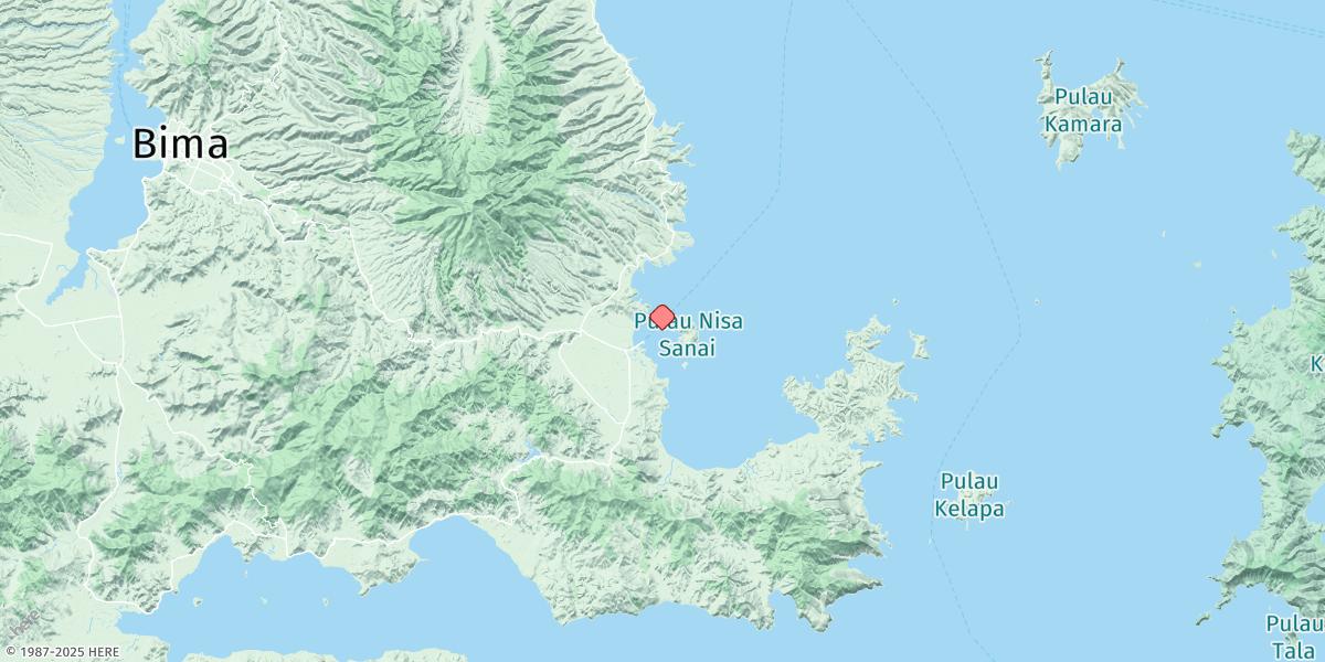Map of Teluk Sape