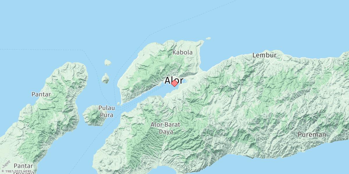 Map of Kalabahi