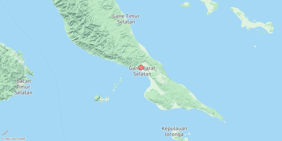 Map of Teluk Gane