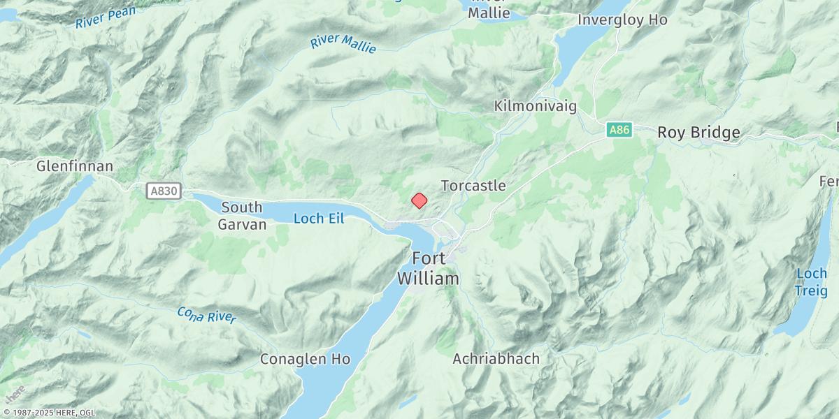 Map of Corpach