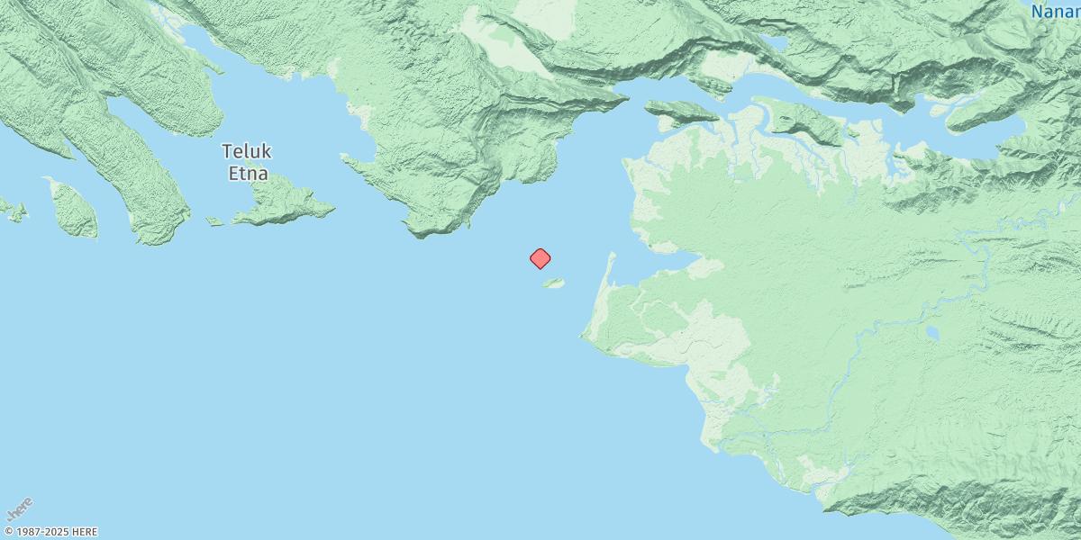 Map of Pulau Lakahia