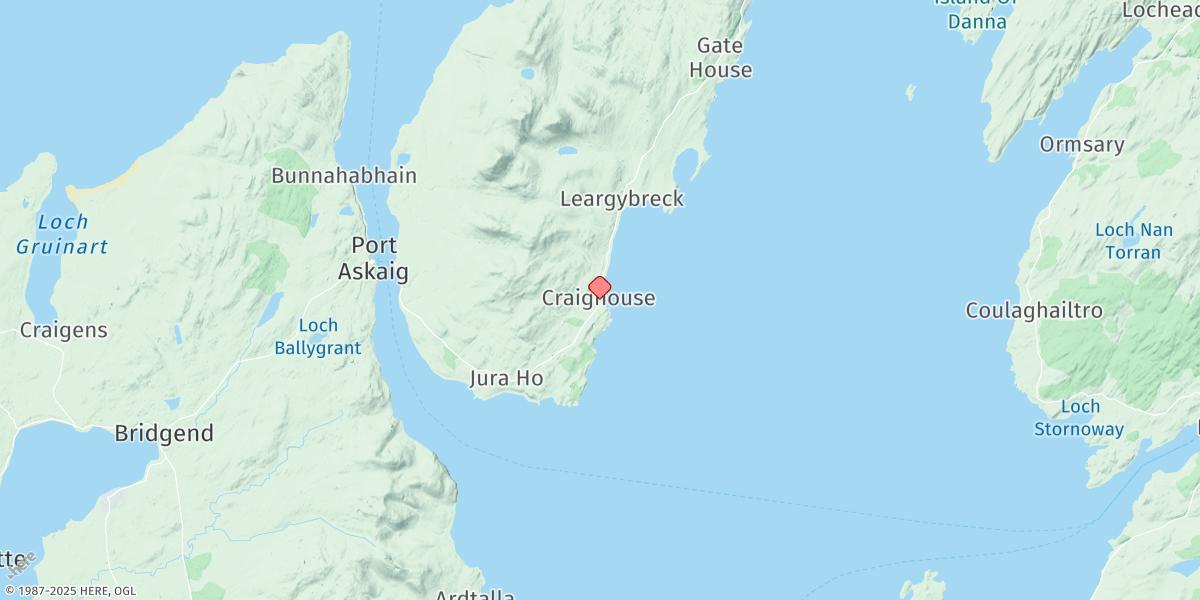 Map of Craighouse