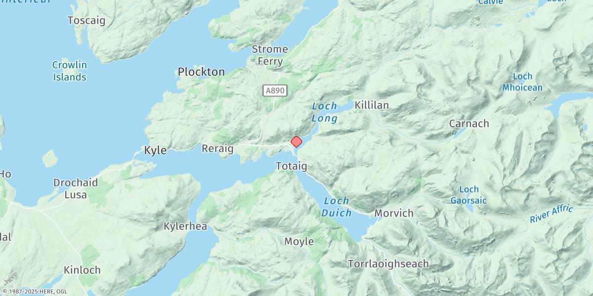 Map of Dornie Bridge