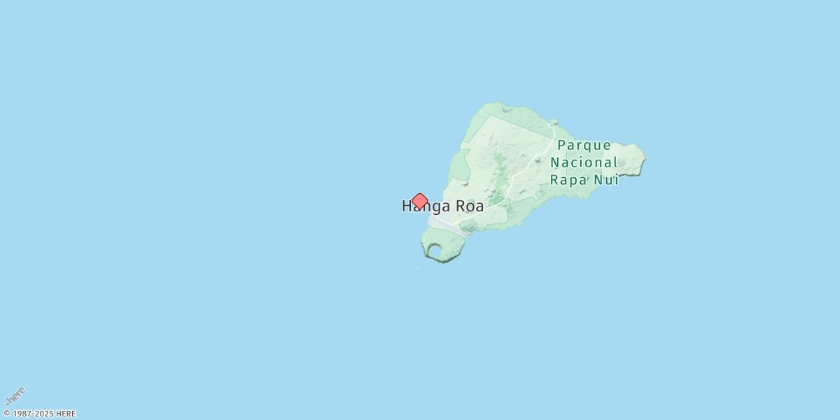 Map of Isla De Pascua (Hanga Piko)