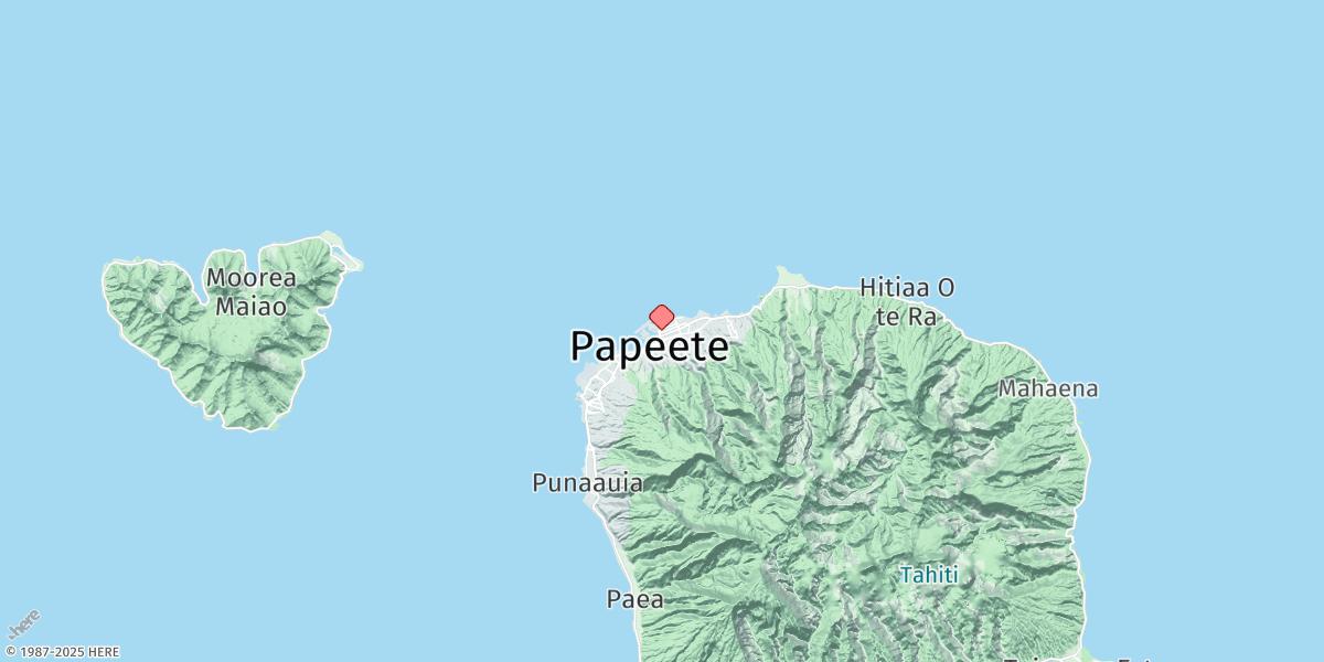 Map of Papeete