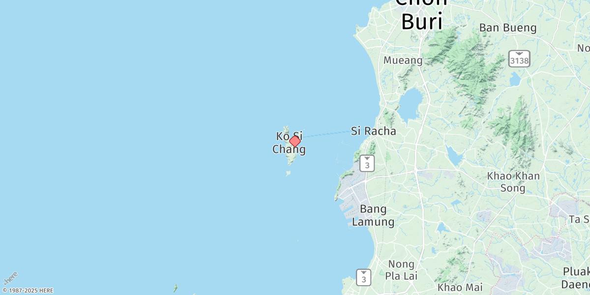 Map of Ko Si Chang