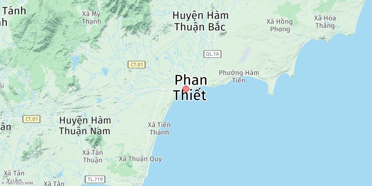 Map of Phan Thiet