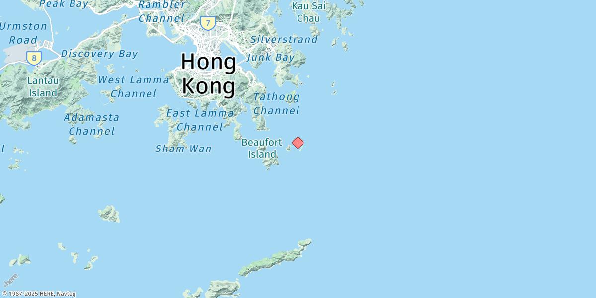 Map of Waglan Island
