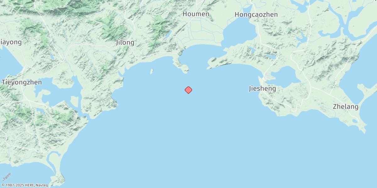 Map of Honghai Wan
