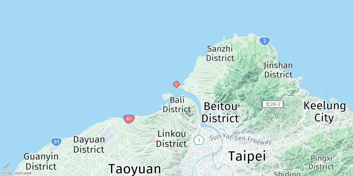 Map of Tan-shui Kang