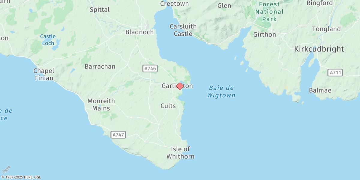 Map of Garlieston
