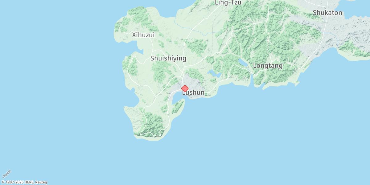 Map of Lushunkou