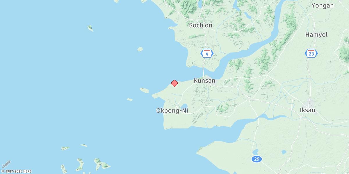 Map of Gunsan (Outer Port)