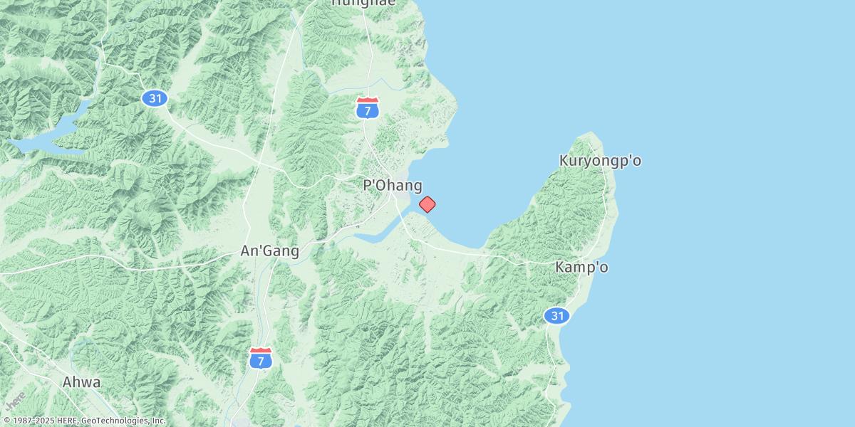 Map of Pohang