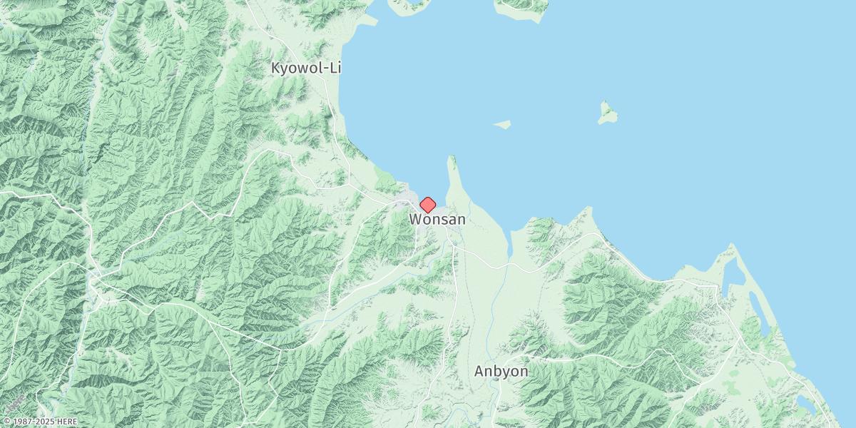 Map of Wonsan