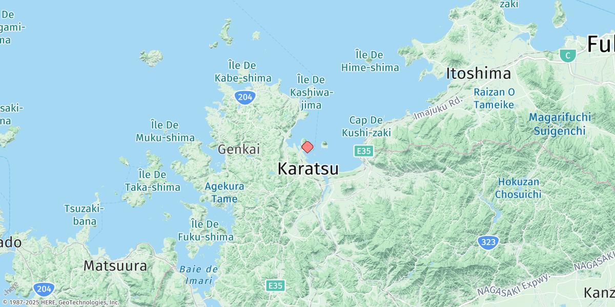 Map of Karatsu