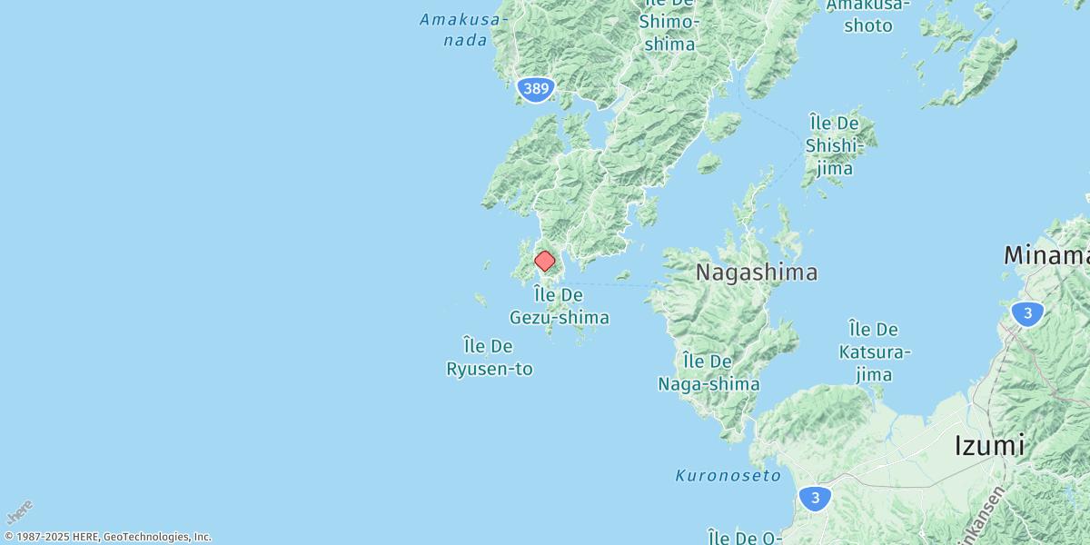 Map of Ushibuka Ko