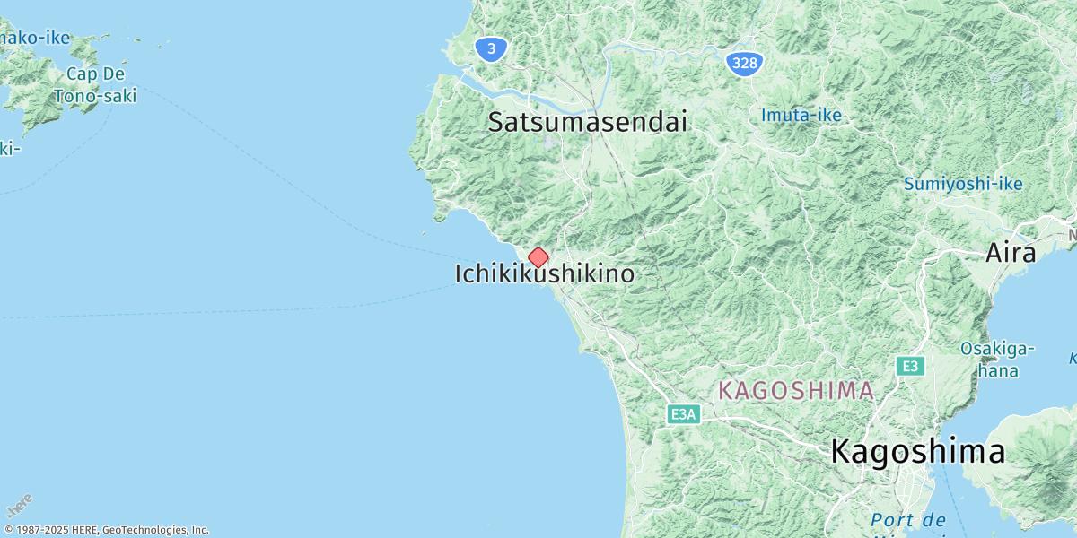 Map of Kushikino