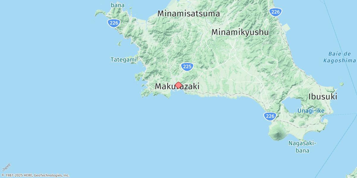 Map of Makurazaki
