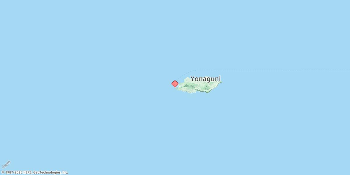 Map of Yonakuni Shima