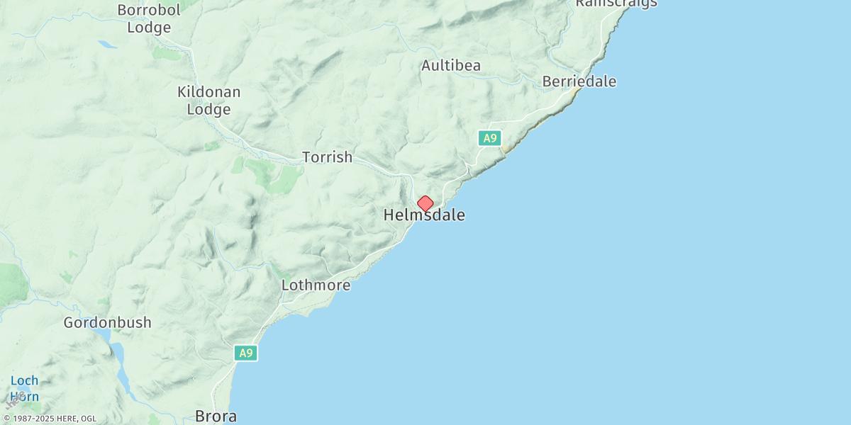 Map of Helmsdale