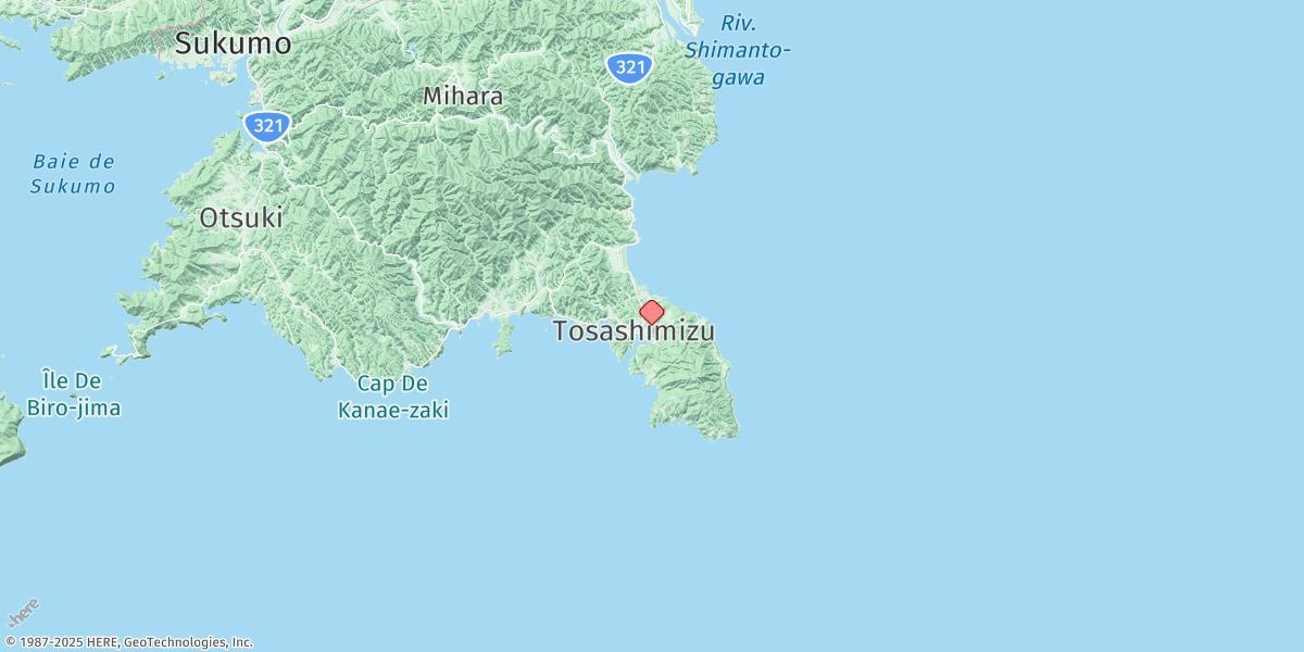 Map of Tosa-shimizu