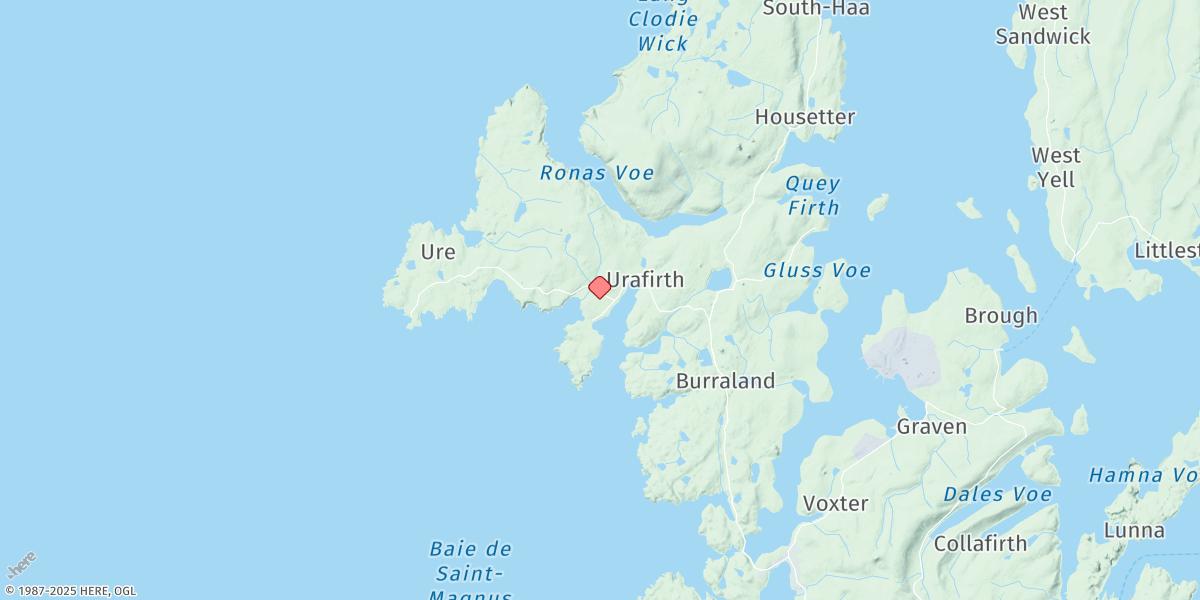 Map of Hillswick