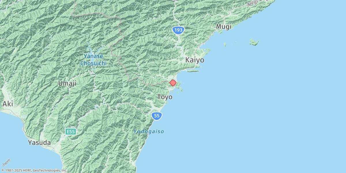 Map of Kannoura Ko