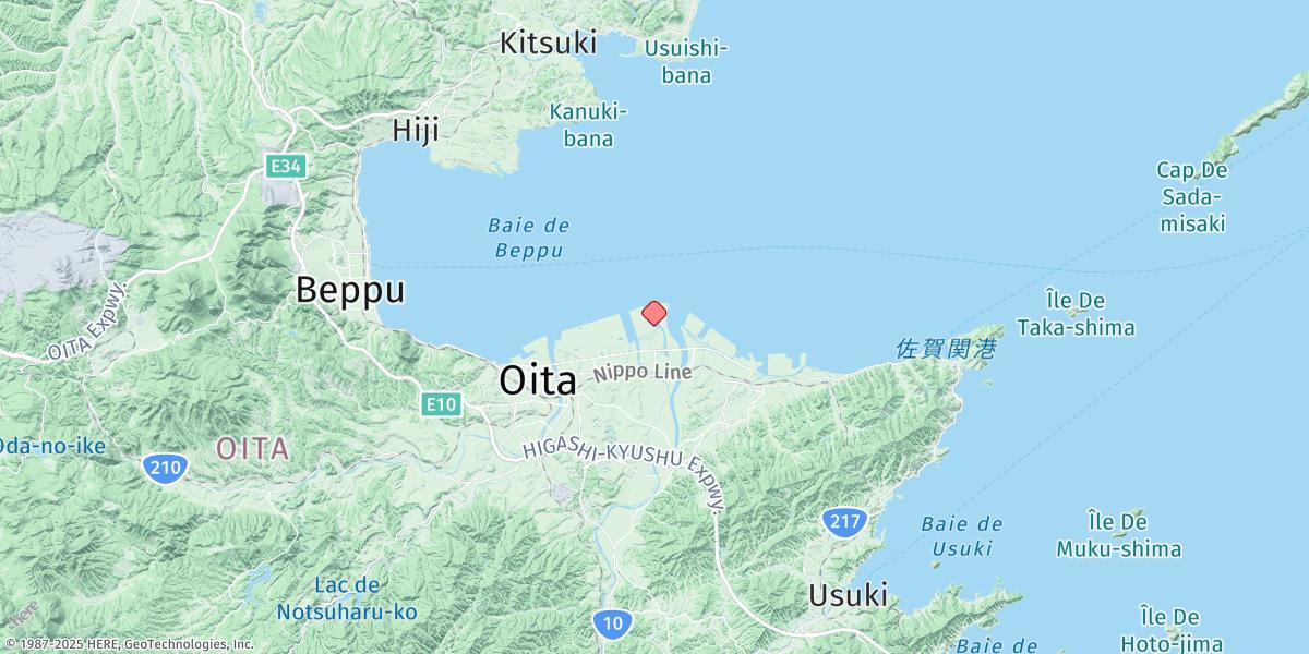 Map of Oita (Tsurusaki)