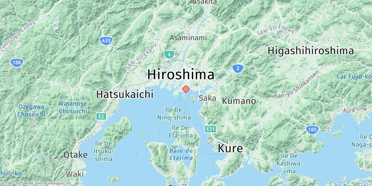 Map of Hiroshima