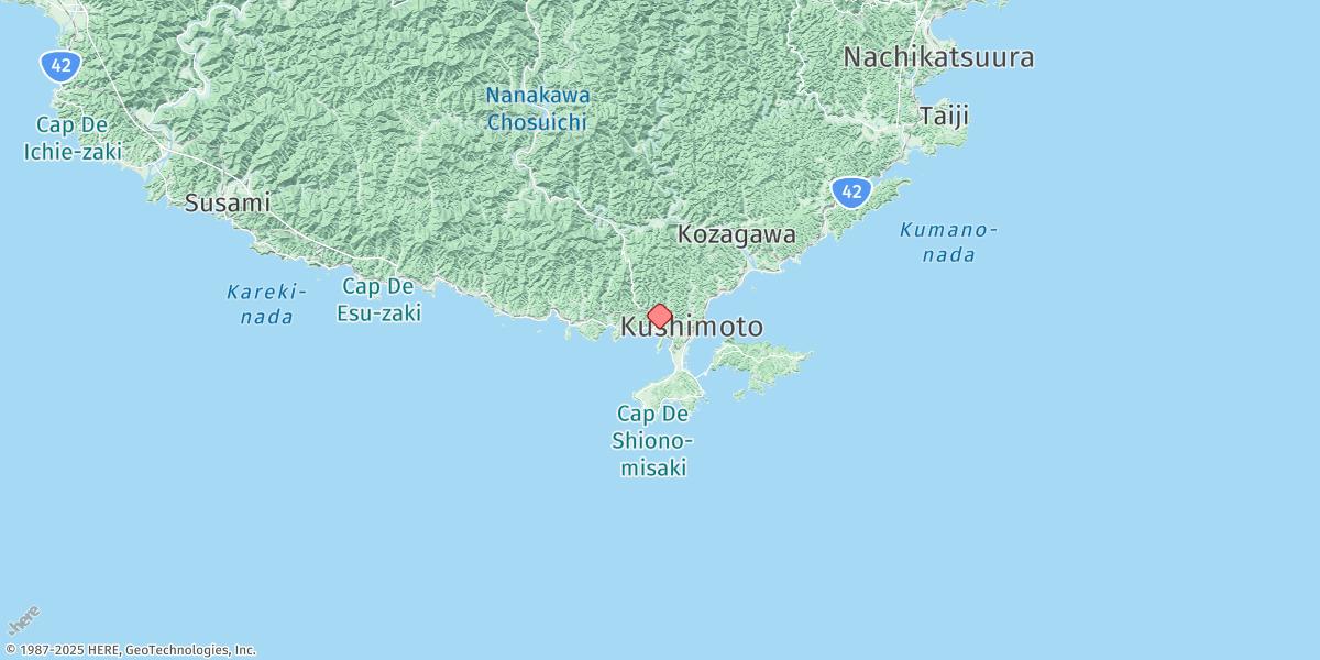 Map of Kushimoto