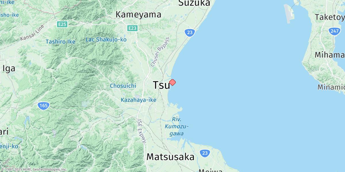Map of Tsu